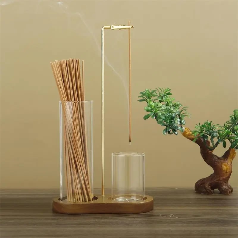 🔥 2 in 1 Incense & Candle Holder