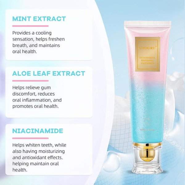 🦷 Niacinamide Whitening Toothpaste - For Healthier, Whiter Teeth!