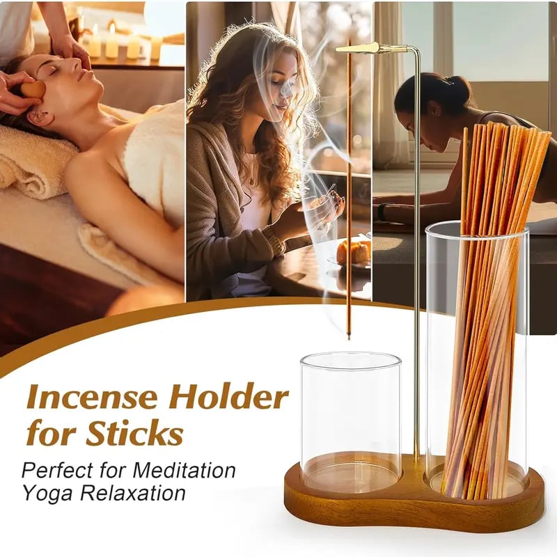 🔥 2 in 1 Incense & Candle Holder