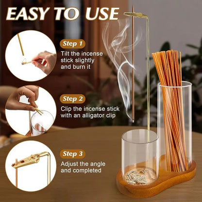 🔥 2 in 1 Incense & Candle Holder