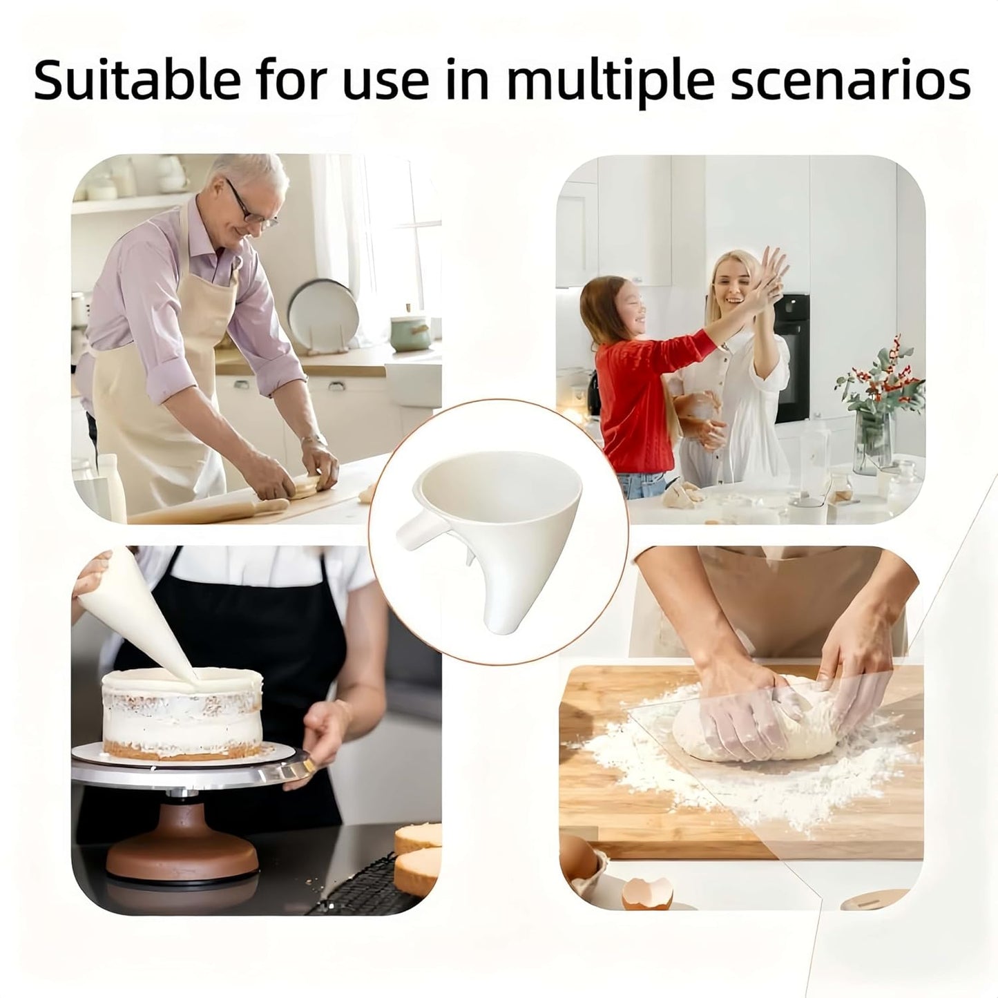 🔥LAST DAY 49% OFF - ✨Flour Funnel for Kitchen Stand Mixer