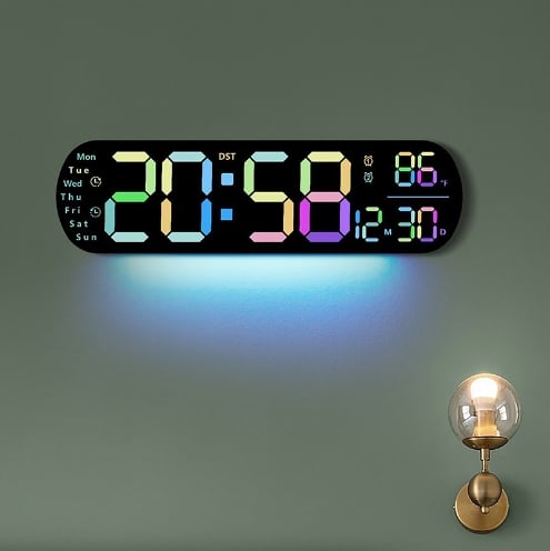 🎁Last Day Promotion 49% OFF - 🔥2026 Upgraded Digital Wall Clock Large Display