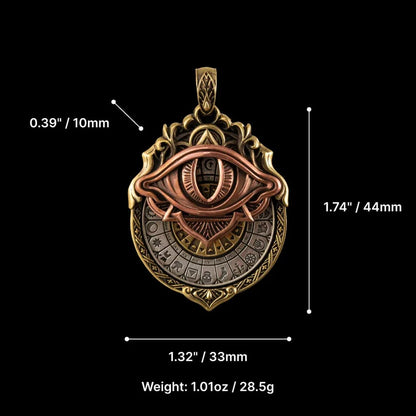 👁️‍🗨️Handmade Tarot Vision Pendant: Connect to Cosmic Wisdom Anytime(Cheat Sheet Included)