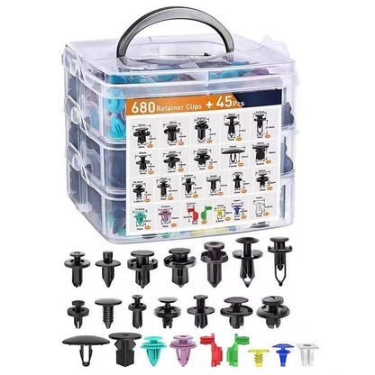 680Pcs Car Retainer Clips & Fastener Remover