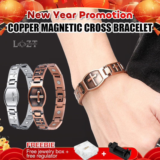 Magnetic Cross Bracelet