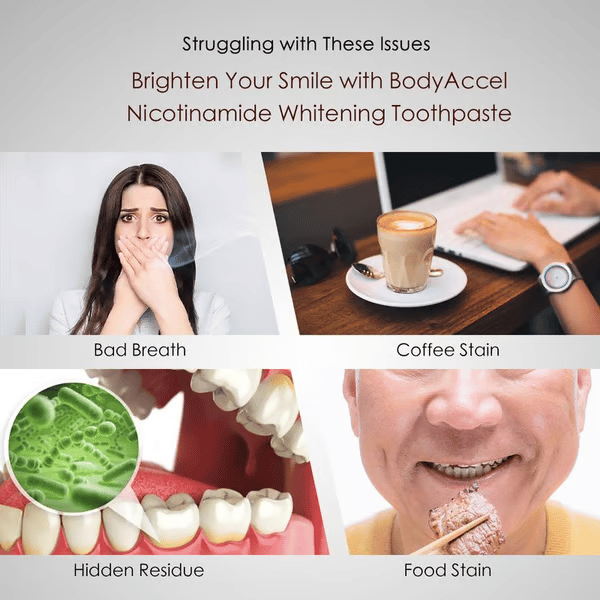 🦷 Niacinamide Whitening Toothpaste - For Healthier, Whiter Teeth!